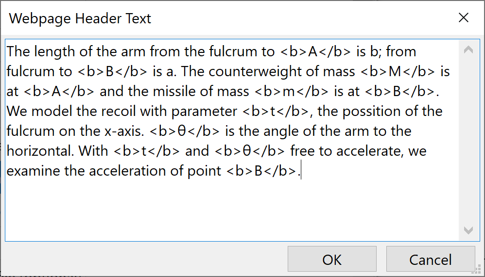 widget text